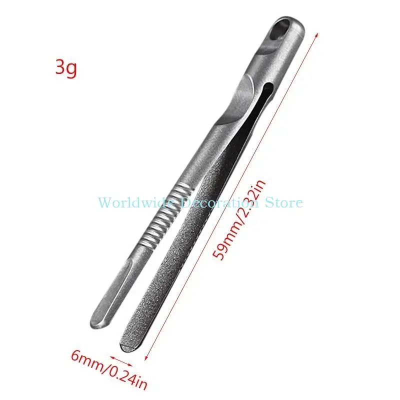 Q39B TC4 Tweezers Survival Tool Tweezers for Outdoor Camping for Titanium Alloy Tweez