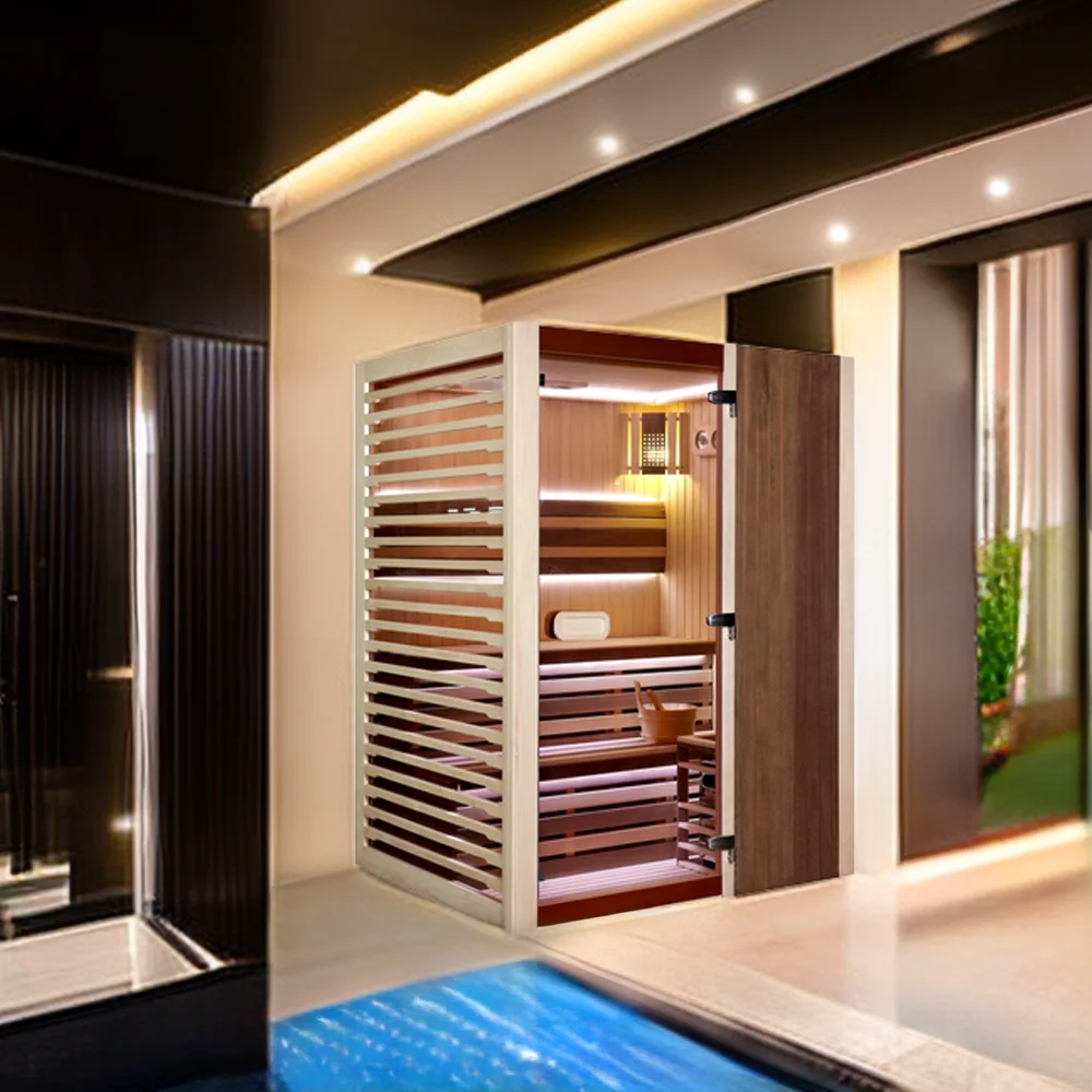 

2-местная дешевая традиционная сухая паровая сауна, ванна, деревянная душевая комната, уличная спа-ванна для заднего двора, сауны, угловой стеклянный фильтр