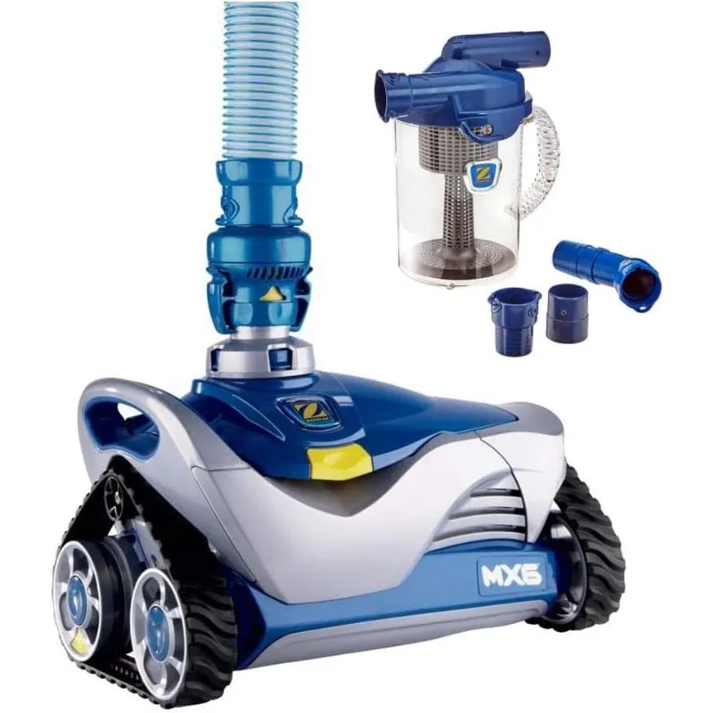 Zodiac MX6 Suction-Side In-Ground Pool Cleaner with Zodiac Cyclonic Leaf Canister, Cyclonic Suction and X-Trax for Extreme