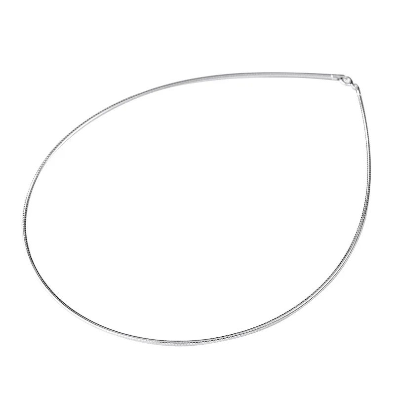 

*S925 sterling silver collar, women's fashionable woven short snake bone chain, collarbone with chain neck necklace accessory