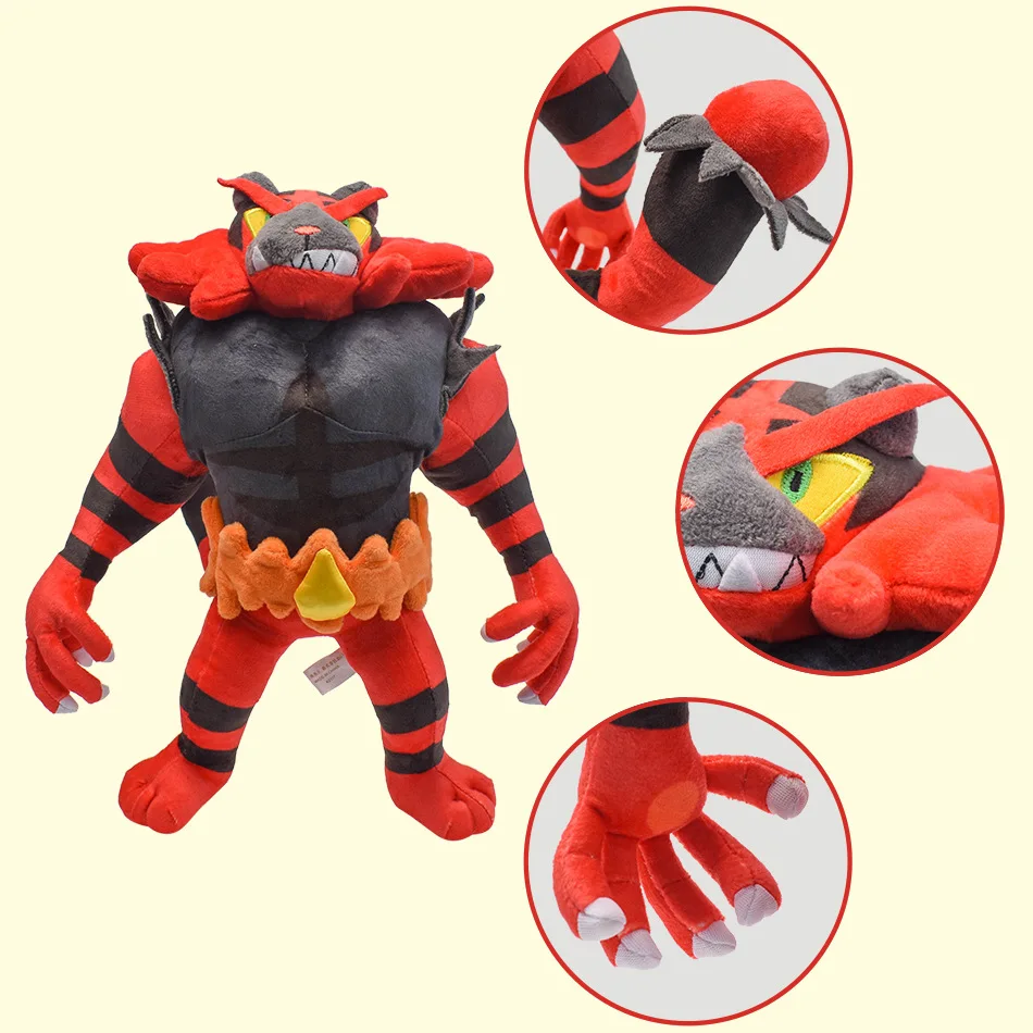 Pokemon Anime Figure inceneroar Litten peluche morbidi animali di peluche bambola del fumetto ChristmasToy Baby Kid Gift