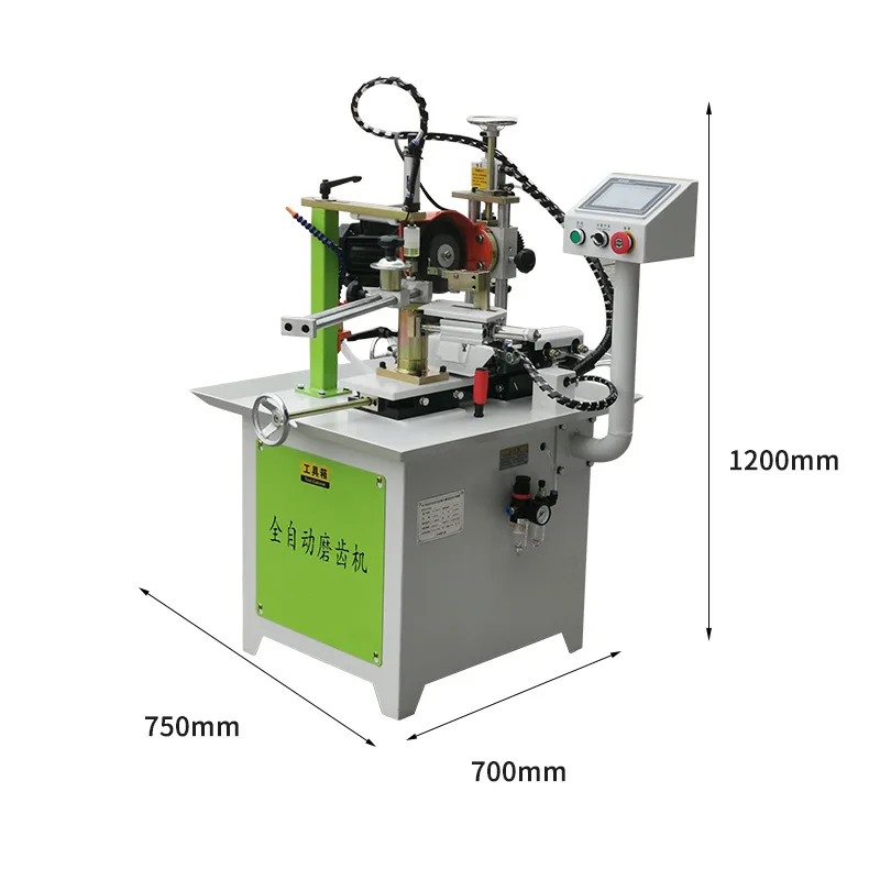 Alloy saw blade grinding machine, automatic direction change to grind left and right teeth, automatic knife feed