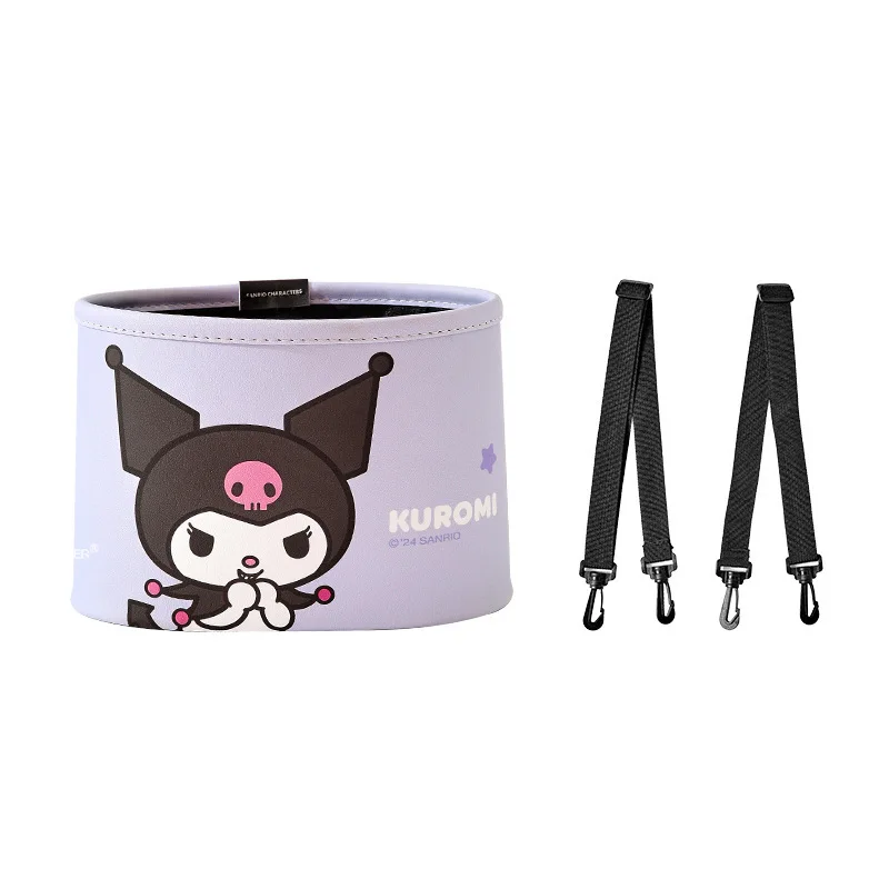 مرحبا كيتي مينيسو مقعد السيارة الخلفي حقيبة التخزين تخزين الرف القمامة صندوق تخزين معلق الكرتون كورومي بلدي ميلودي اكسسوارات السيارات