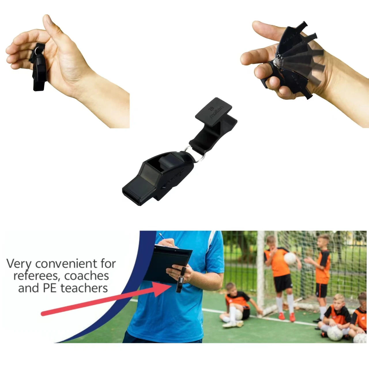 Apito profissional para árbitro de basquete/futebol, equipamento esportivo oficial de basquete B/F Molde para treinadores e árbitro