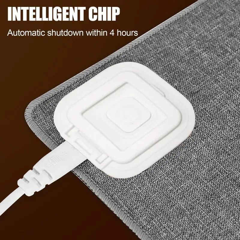 Heating Mouse Pad Large Office Desktop Shortcut Keys Heating Pad Dormitory Students Do Homework Waterproof Desk Warm Pad