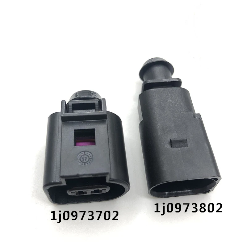 

1 Set 2 Pin 1.5mm 1J0973802 1J0973702 Auto Temp Sensor Plug Deflation Valve Plug Waterproof Electrical Wire Socket