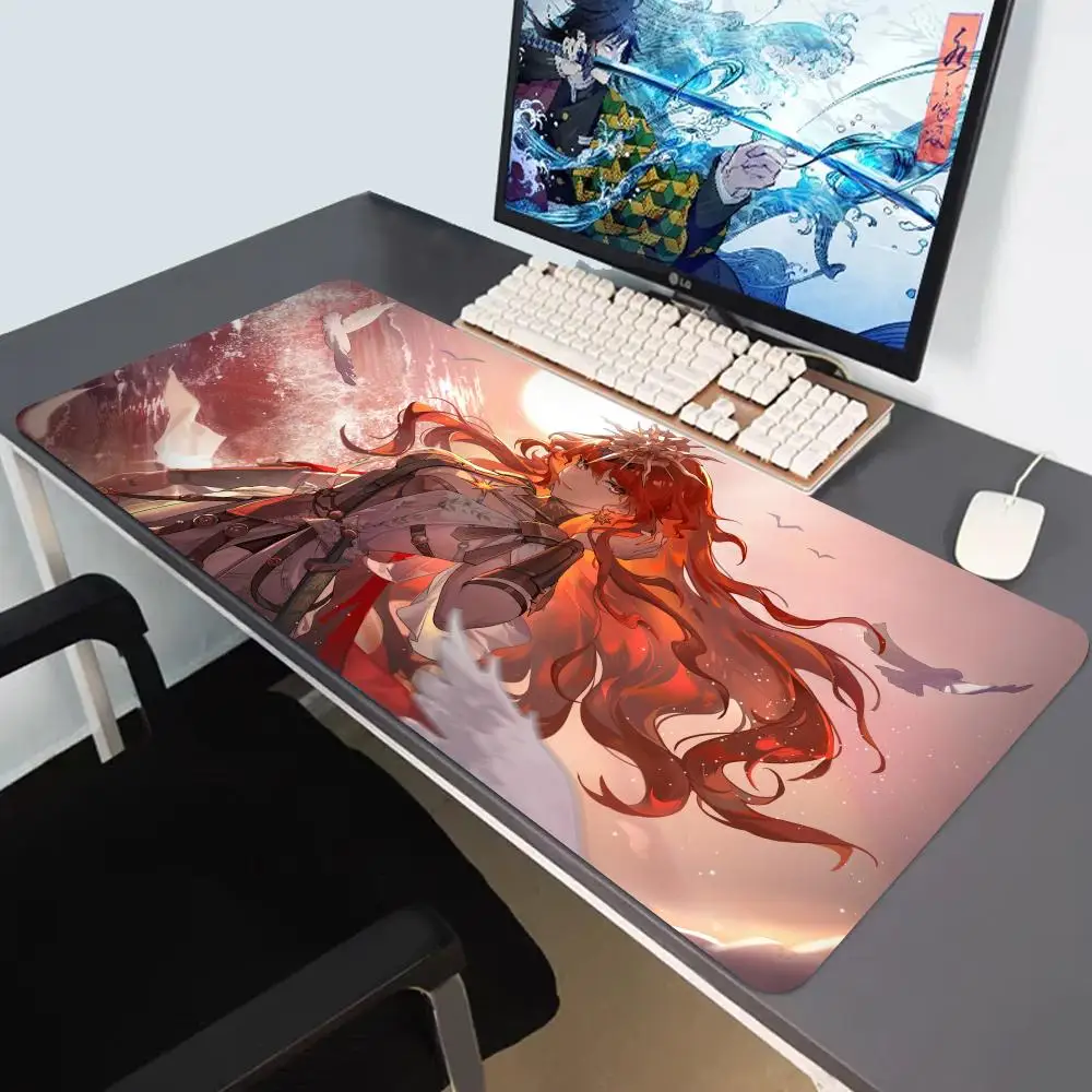 

XXL Game Wuthering Waves Mouse Pad Augusta HD Printing Mousepad Gaming Laptop PC Keyboard Mat Anime Student Writing Mat