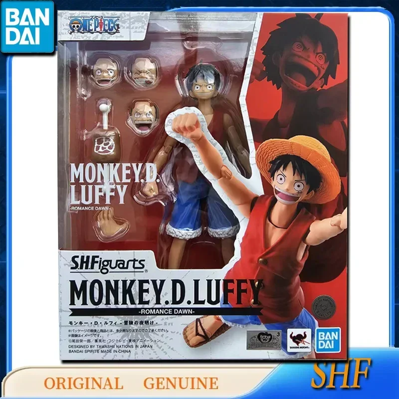 Bandai-Figurines d'action originales One Piece ShFiguarts Monkey D. Luffy, Romance Foster, Anime Toys, Assembly Model, Ornements