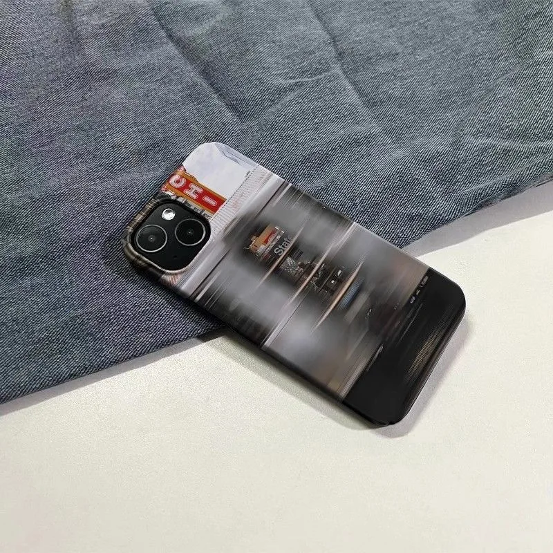 ديناميكية ضبابية الحضرية شارع المشهد منفعل مدينة الجمالية قضية الهاتف آيفون 17 16 15 14 11 12 13 برو ماكس الهواء زائد الغطاء الخلفي