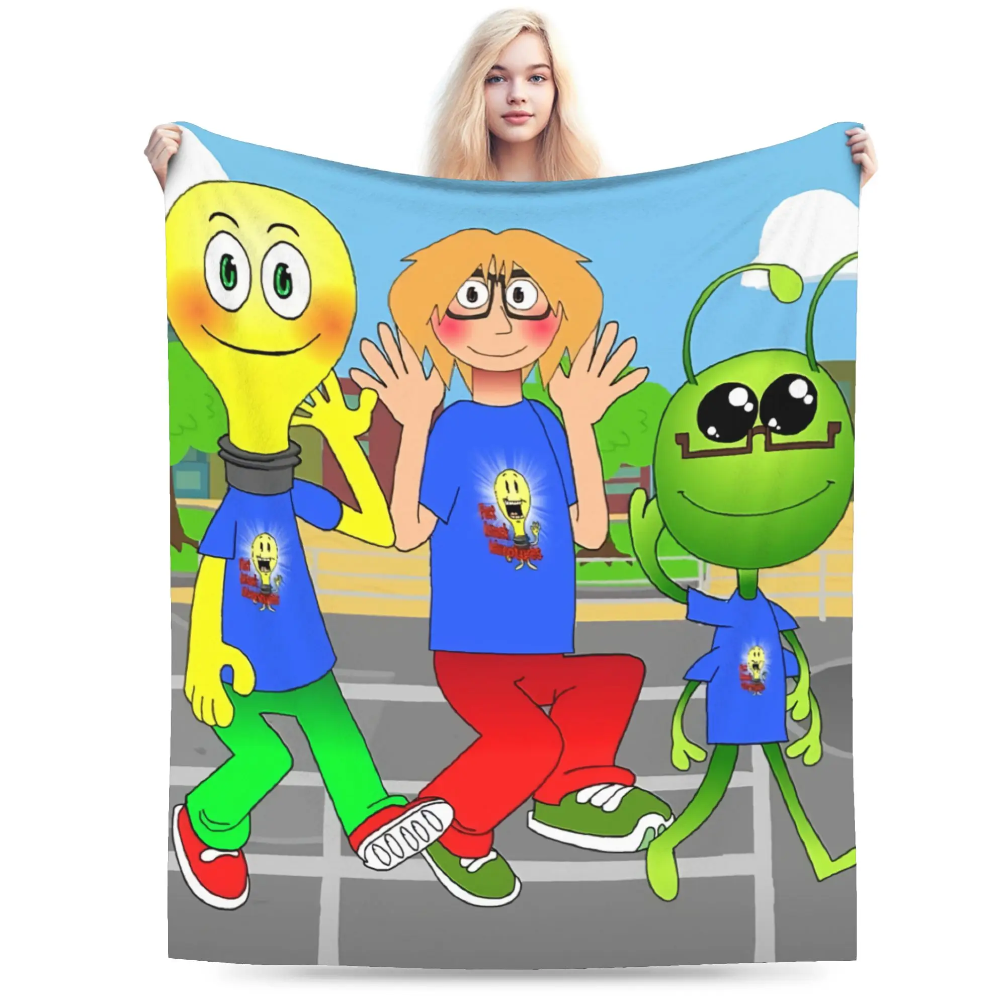F-Fact A-Attack Adventures Blanket Super Soft Warm  Throw Blankets for Bed 50x60 Inch Multi-size Quilt