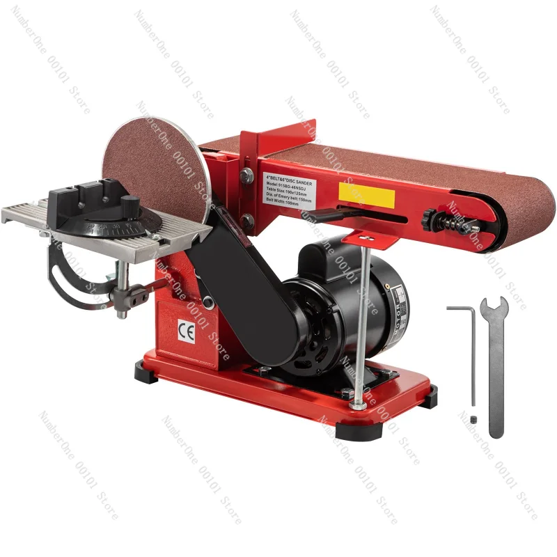 

Belt Sander 4" x 36" Electric Adjustable Bench Belt Sander 375W Grinder Bench Sanding Machine With 4 Rubber Foot Pad