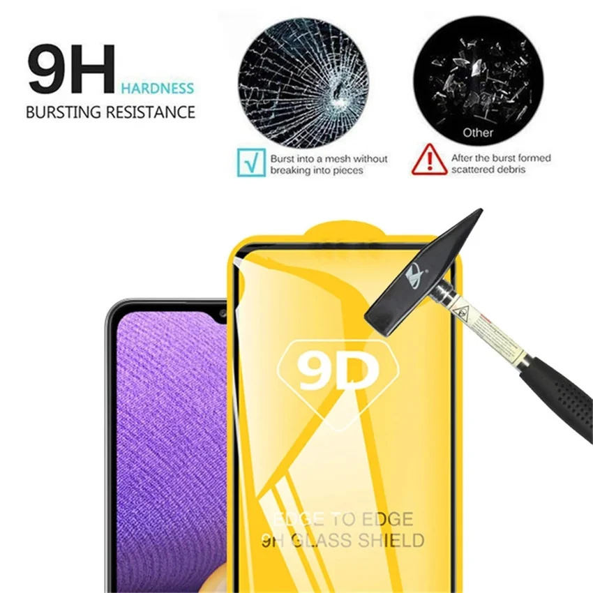 1/4 Uds 9D Protector de pantalla para Xiaomi Poco X3 X5 X4 M4 M3 Pro M5 C40 Mi 11 12 Lite 5G NE 11T 10T 12T Pro 9 10 13 vidrio templado