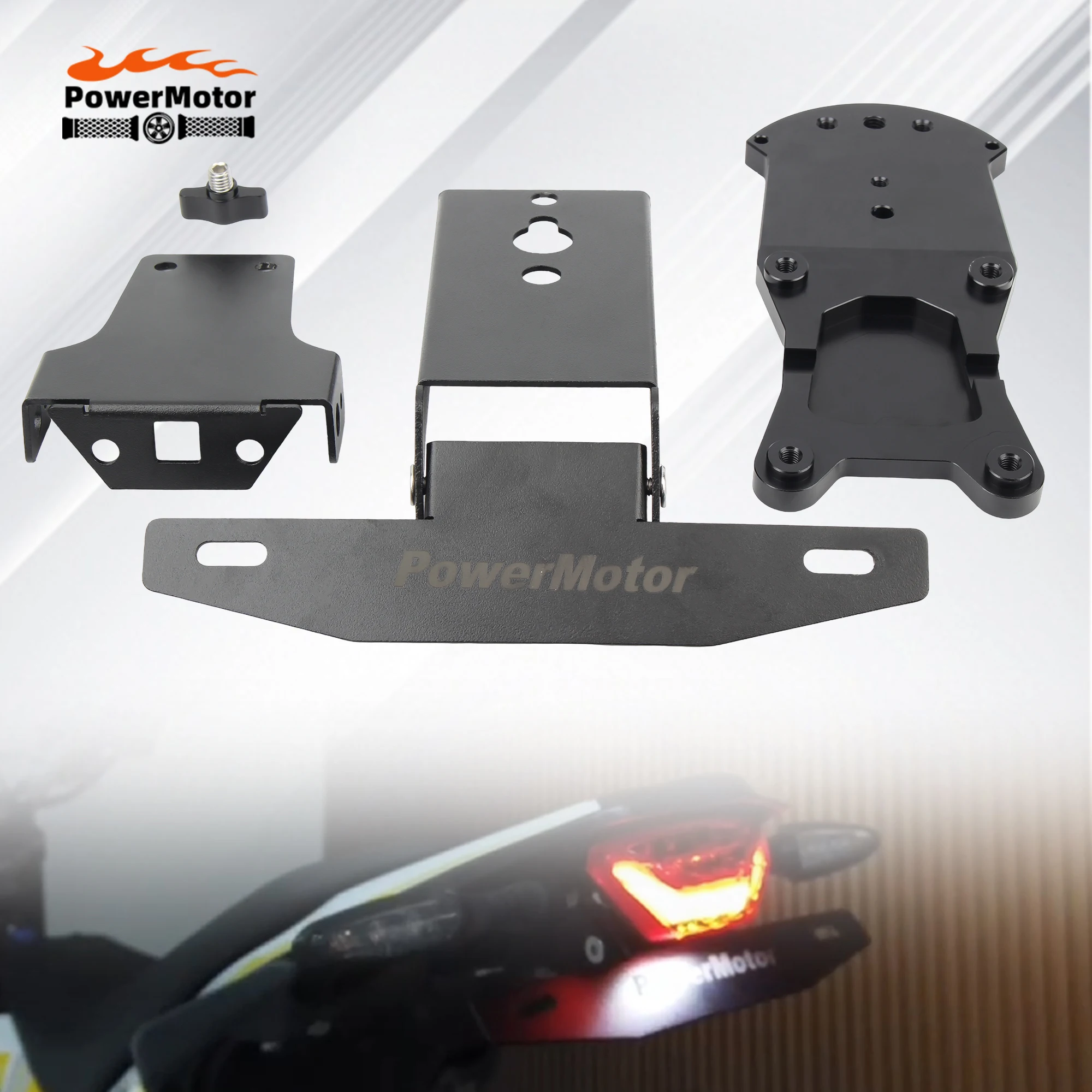 

Электрический велосипед для бездорожья, быстросъемный держатель номерного знака, монтажный кронштейн заднего фонаря с ЧПУ для Surron Ultra Bee, модульные аксессуары