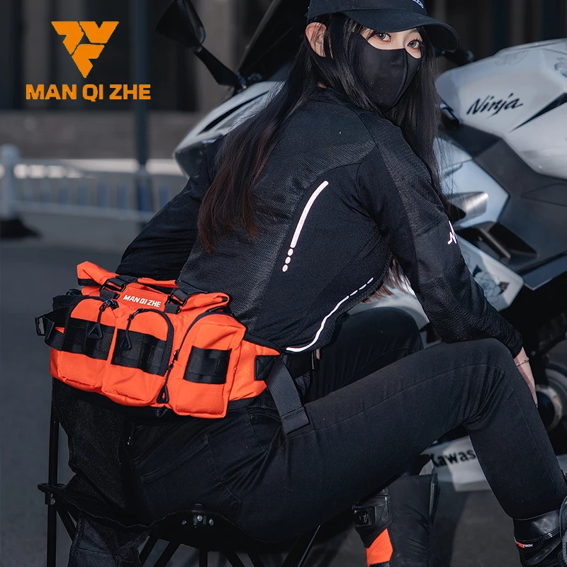 

Поясная сумка FEHER для мотоцикла, водонепроницаемая, унисекс, квадратная, многофункциональная, износостойкая, для езды на мотоцикле