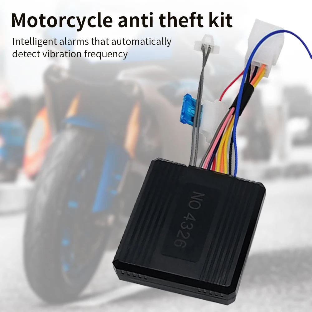 12V Car Security Alarm System 1-Way Motorcycle Immobilizer Remote Control Burglar Keyless Entry Siren Motorbike Alarm System