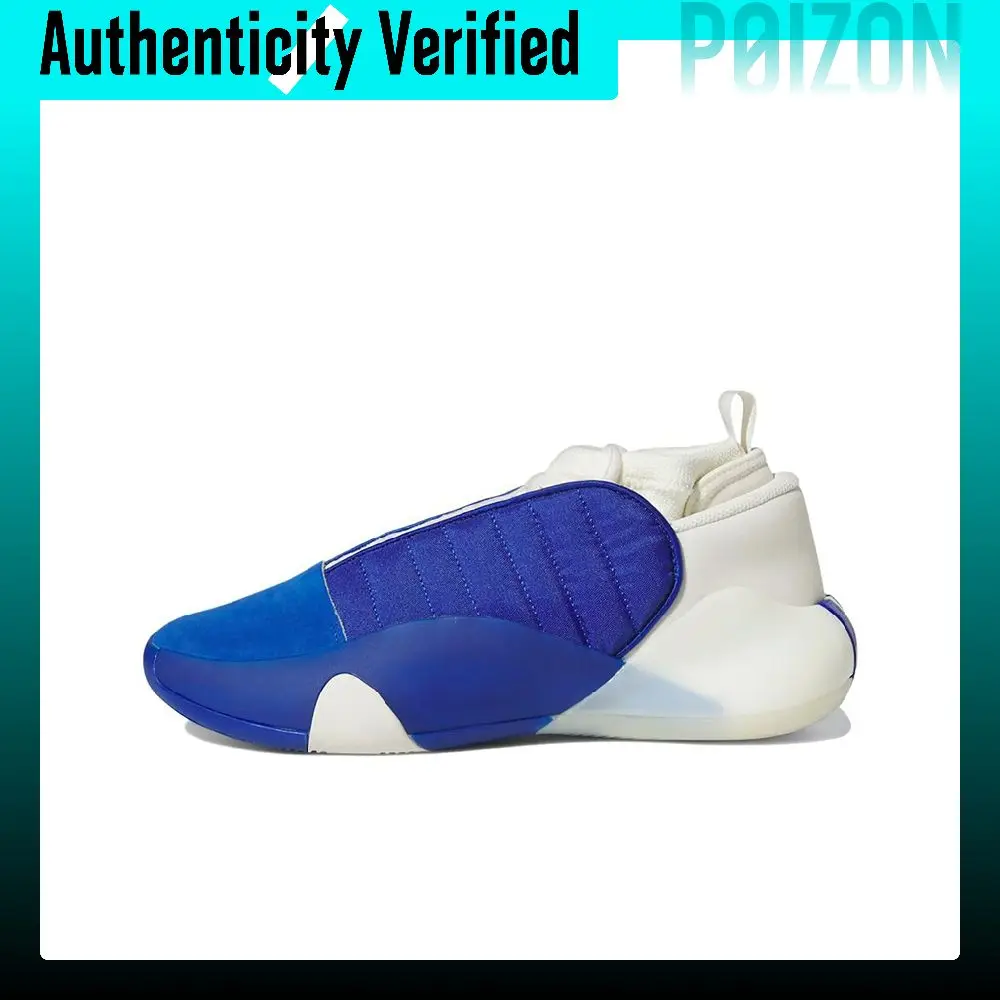 Zapatillas de baloncesto Adidas Harden Vol.7 para hombre, de caña media, en color azul y blanco, modelo HP3020.