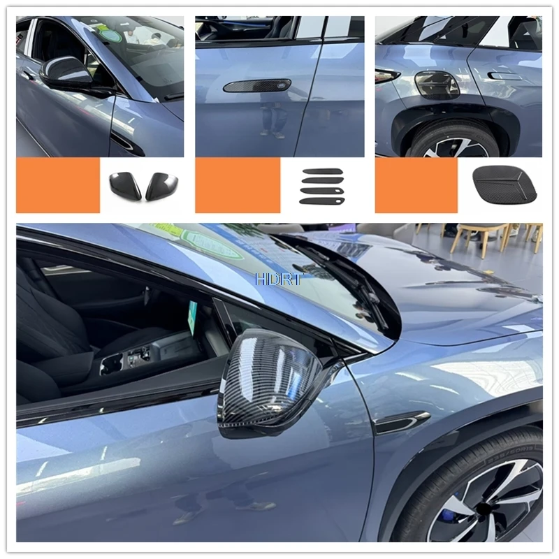 Car Styling Rear View Mirror Leaf Side Mark Fuel Tank Cap Door Handle Cover Accessories For BYD Sea Lion 07 Sealion 7 EV 2024 +