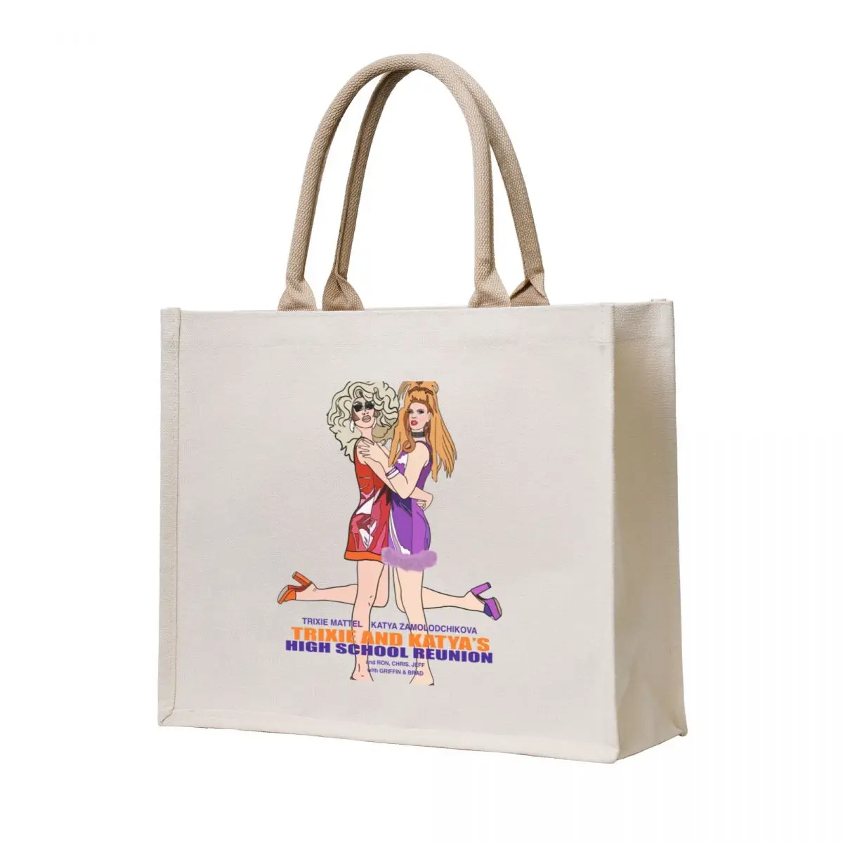 

Trixie and katya poster Tote Bag tote bag university tote bag custom cute pouch
