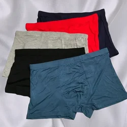 Blue Breathable Color Super Soft and Comfortable Bamboo Fiber Underwear for Men XL-6XL Fat Plus Size Boxers for Men Boxers