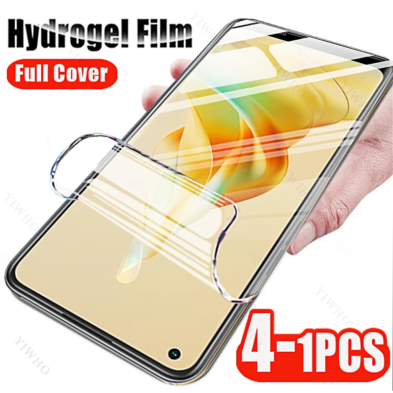 4-1pcs for Oppo Reno 8 7 6 Pro Plus Lite Z T SE 5G Screen Protector Hydrogel Film for Oppo Reno 8Pro+ 8Pro 8T 8Z 5g Anti-Scratch