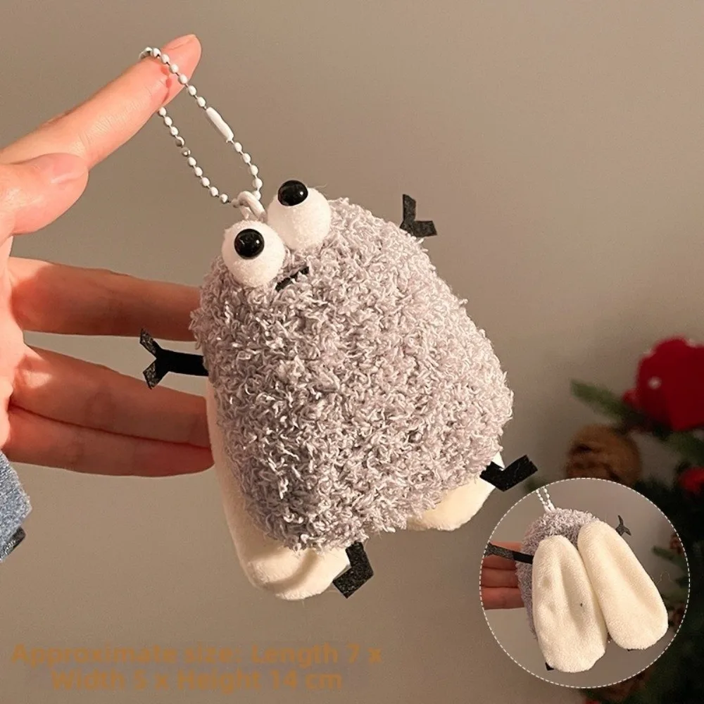 Soft Material Doll Keychain Creative Design Handmade Craft Stuffed Toy Pendant Mini Size Lightweight Bag Charm Accessory