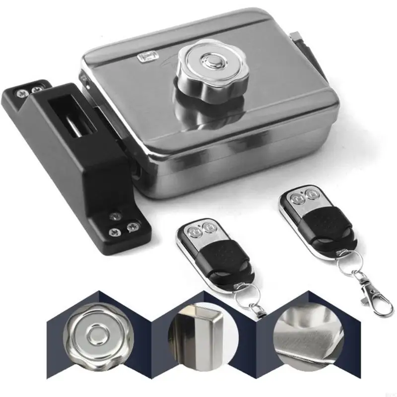 W89C Tích hợp cửa điện tử khóa cửa điều khiển từ xa cửa không dây với 2 khóa cổng từ xa Rustproof dễ dàng cài đặt