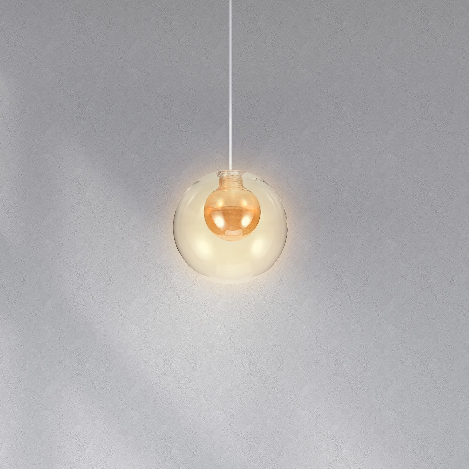 

Glass Lamp Shade 80Mm G9 Base Modern Ball-in-Ball Design Frosted Finish for Pendant Ceiling Light Decorative Replacement Cover