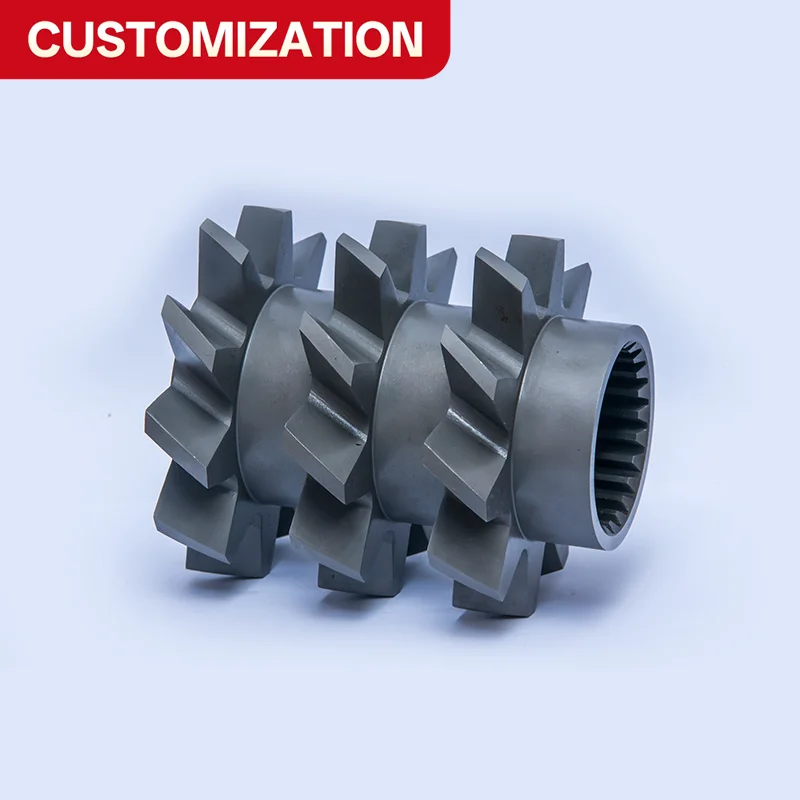 Custom ZME TME Extruder Screw Elements for Plastic Food Feed Extrusion Alloy Steel Wear Resistant Modular Casting auger screw