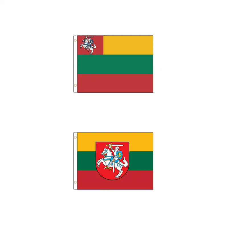 Lithuania Ensign Flag Tapestry Banner 2x3FT 3X5FT Polyester Double Stitched Vivid Color Decorations Outdoor GQ-025