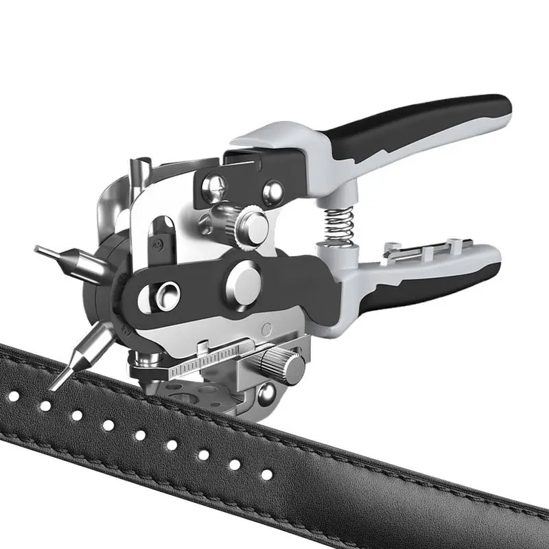 Multifunctional Hole Punch Eyelet Puncher Leathercraft Leather Belt Watchband Plastics Iron Sheet Round Hole Punch Cutter Dining