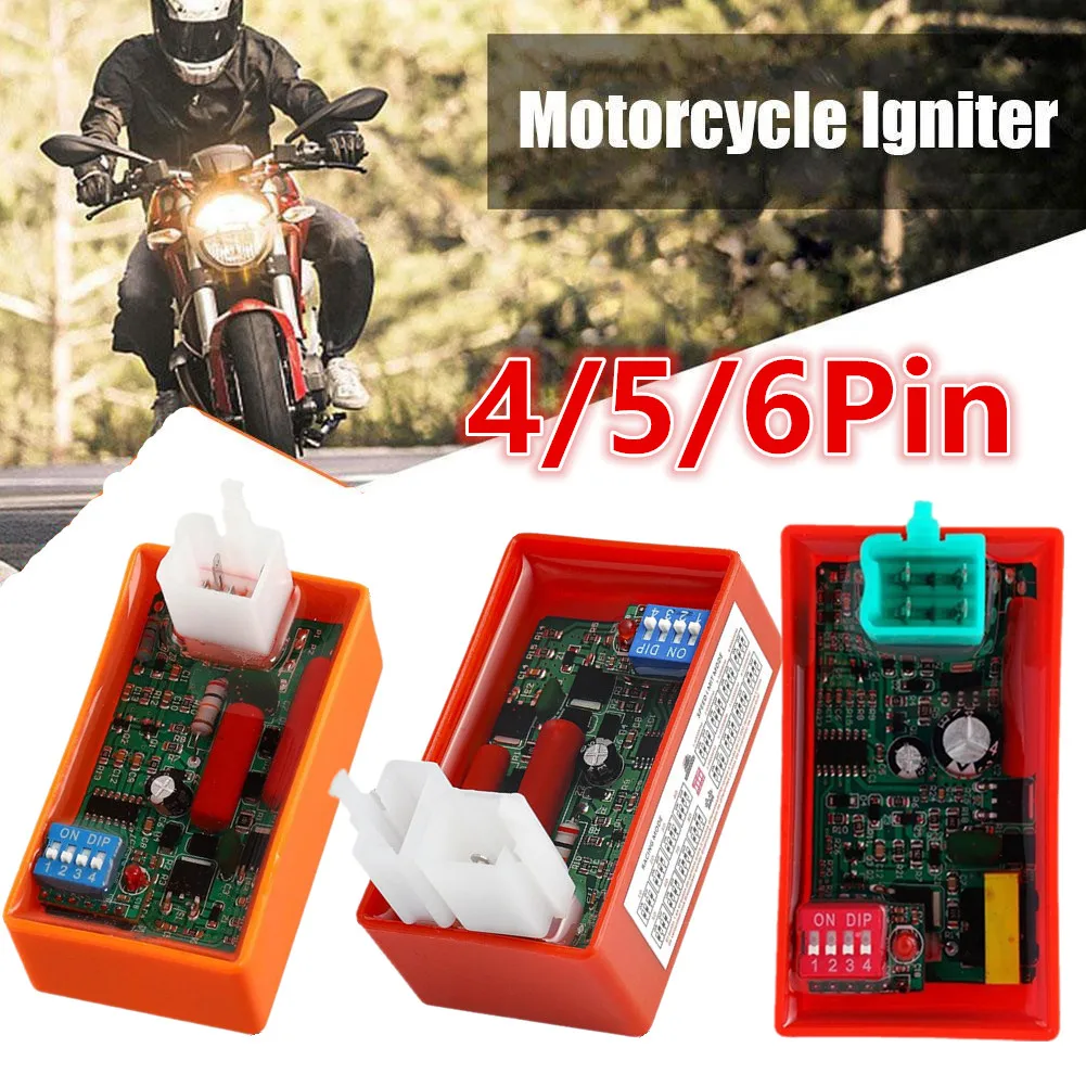 4/5/6Pin Motorcycle modified CDI with DIP switch EX5 cdi racing C100 competitive racing AT110 C90 BIZ100 AC 5 PIN CDI UNIT GN5