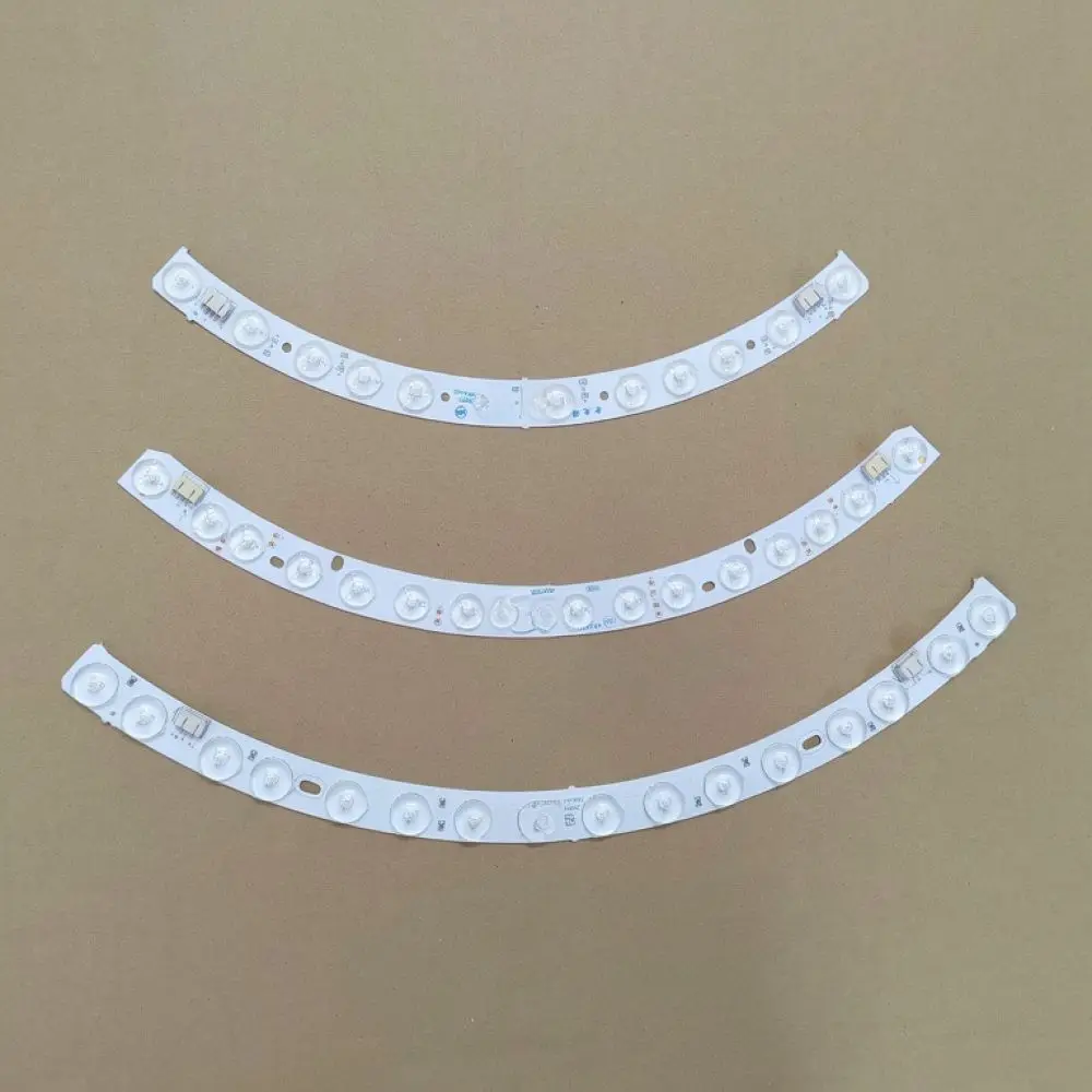Ceiling Fan Light Replacement LED Strip Curved Lens Module High Intensity Light Source Dimmable Indoor Lamp Upgrade Kit