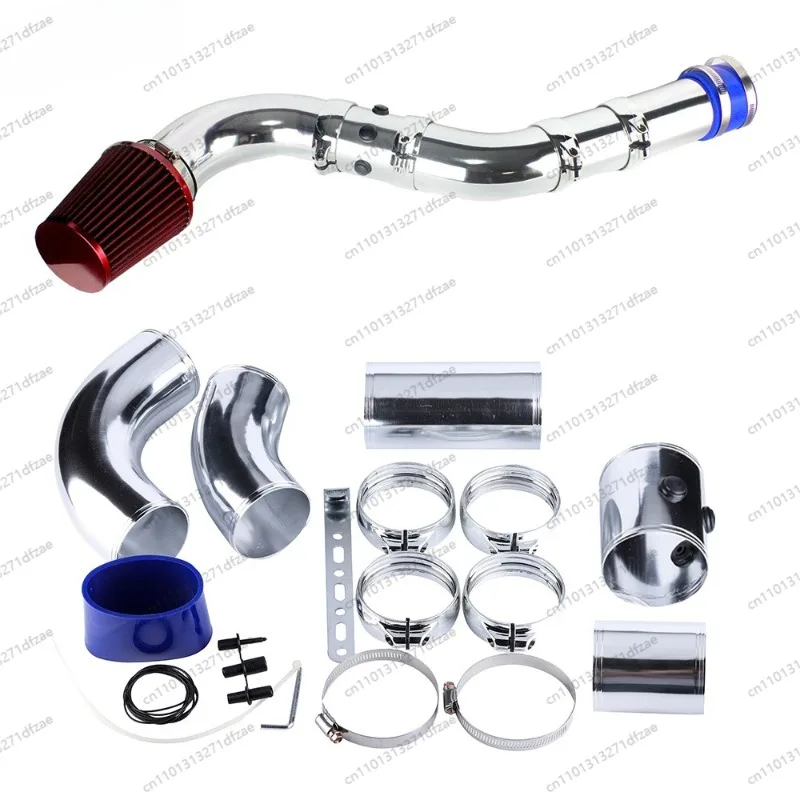 

Universal Auto Car 76mm Cold Air Intake System 3inch Aluminium Tube Intake Pipe Kit Turbo Direct Cold Air Filter System
