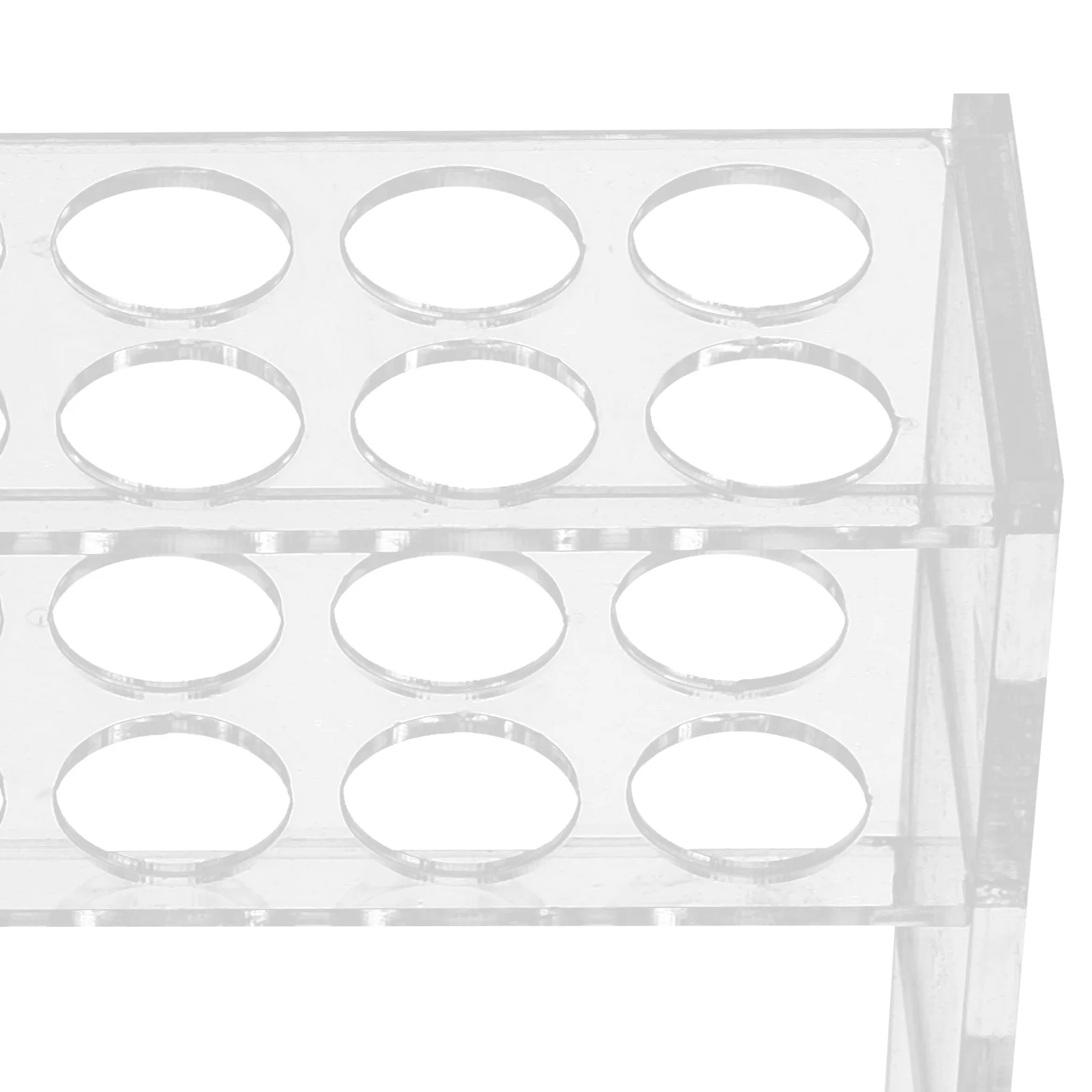 6 Holes Tube Rack Testing Tube Rack Clear Acrylic 25ml Tubes Hole 21mm Lab Equipment Storage ganizer Reusable Practical