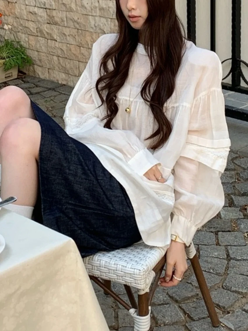 Alien Kitty Holiday Gonne Denim Allentato Donna Casual Chic Dolce 2025 Slim OL Dolce Nuovo Streetwear Estate Quotidiano Tutti i fiammiferi