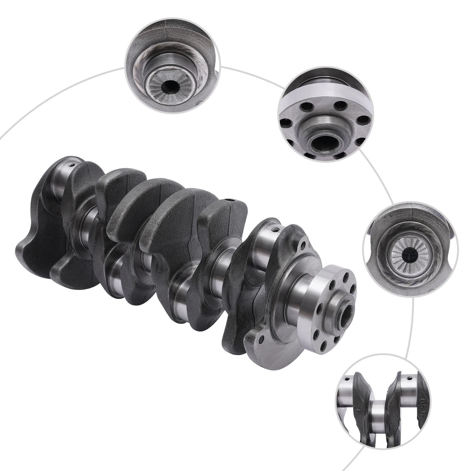 Cigüeñal del motor para VW Golf Passat CC Audi A3 A4 A5 TT Skoda Seat Leon 1,8 TSI TFSI CDAA CDAB CDHA CDHB