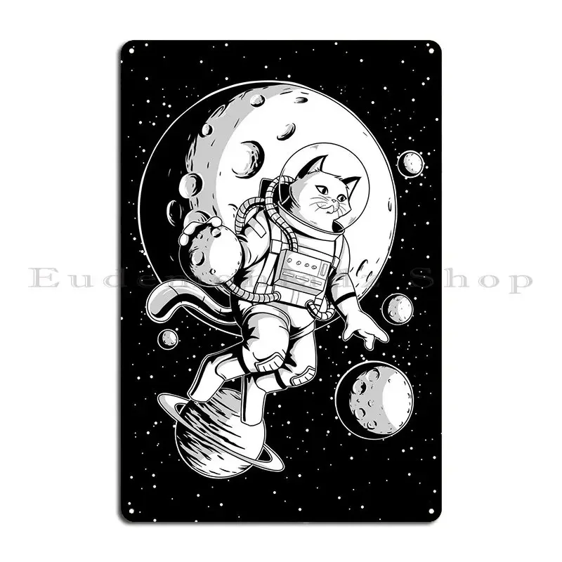Космический-кот-и-баскетбол-металлическая-табличка-постер-индивидуальные-таблички-живопись-настенная-пещера-домашний-жестяной-знак-постер