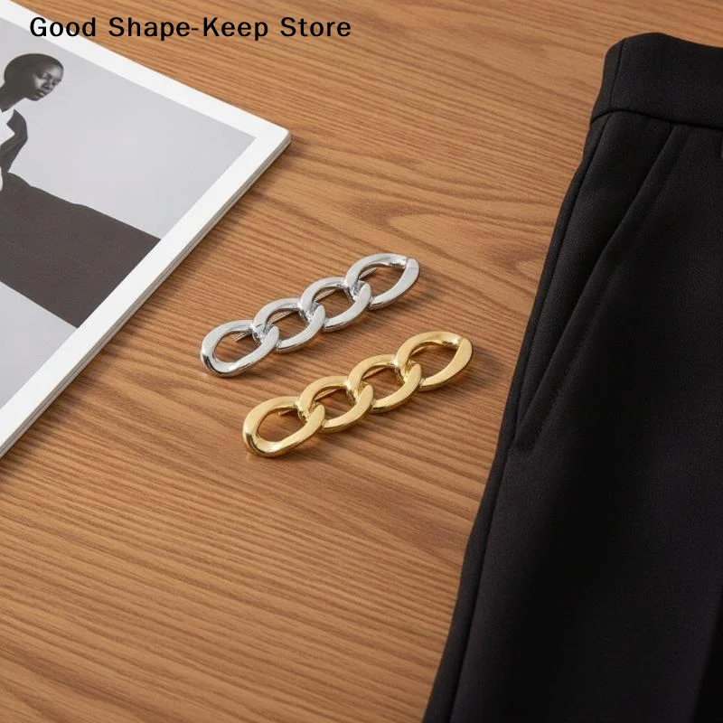 Adjustable Jeans Waist Tightener Buttons 6Pcs Instant Waist Adjustment No Sew Fasteners for Loose Pants Women Men Daily Wear