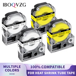 IBOQVZG yazdırılabilir ısı borusu Shrink uyumlu Epson ısı Shrink bant SU5Y siyah mürekkep sarı Epson LabelWork LW900P LW300