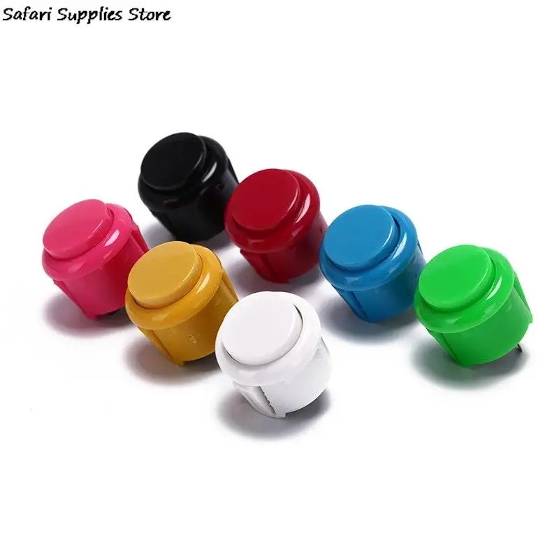 10pcs Built-in Small Micro Switch For DIY Arcade Controller Jamma Mame Factory Price Arcade Button Round Push Button 24mm