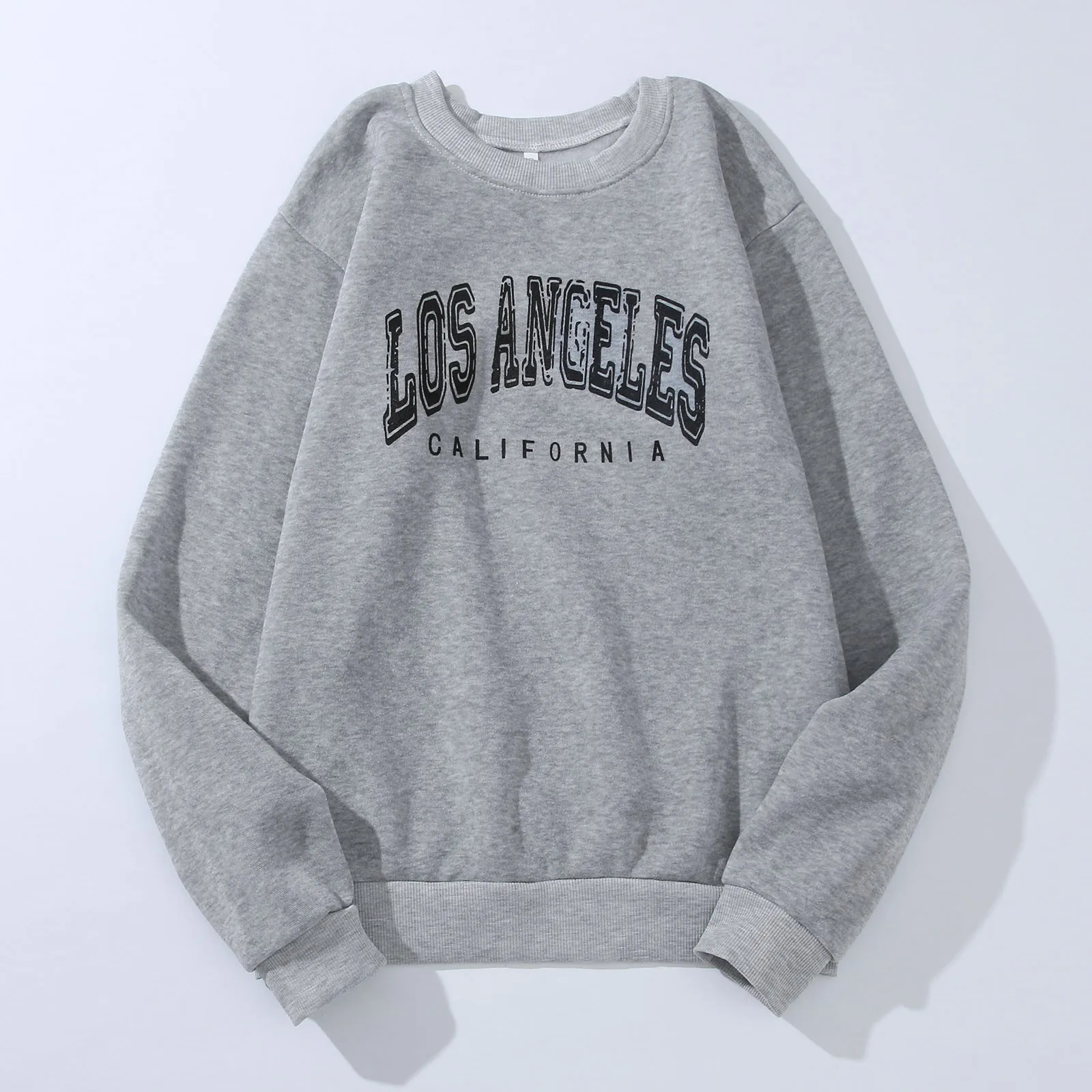 Los Angeles Art Letter Print Women Sweatshirt Streetwear American Style Fashion Hoodies Autumn Hip Hop Female Casual Fleece Tops