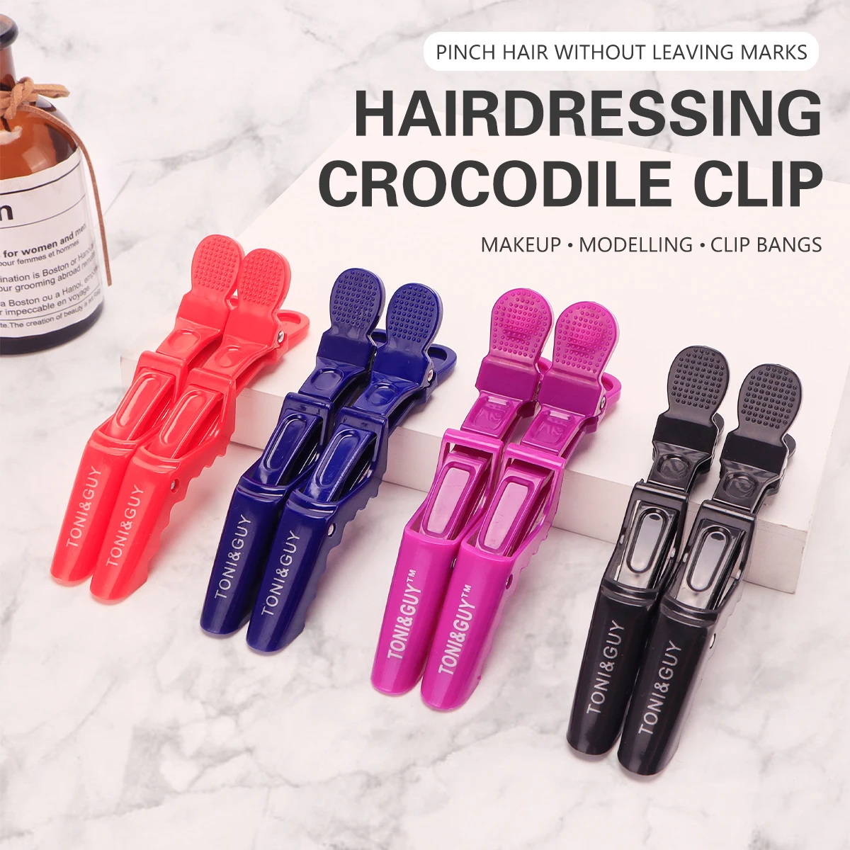 

4 color Hair Clips Salon Hairdressing Plastic Clamps Hair Sectioning Clip Hairpin Styling Modeling Accessories Tools