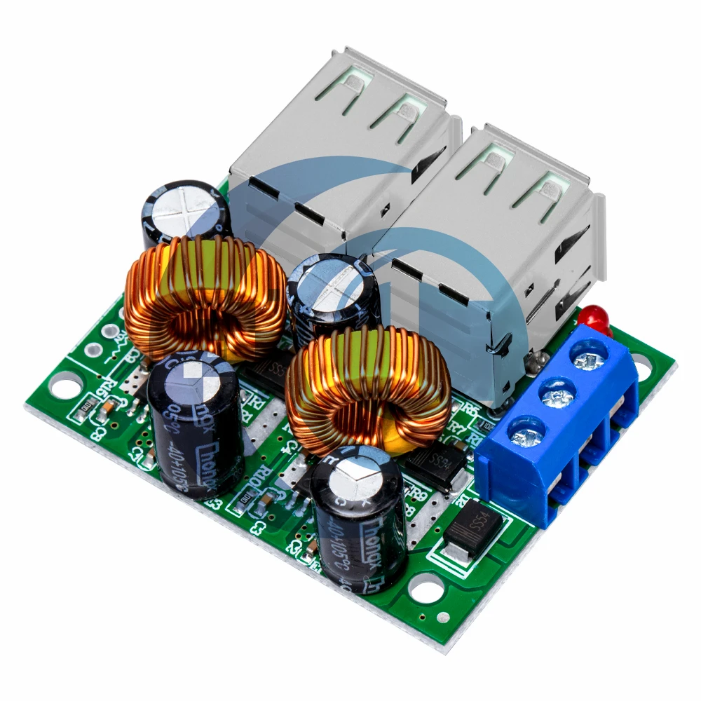 4-Port USB A5268 Step-Down Power Supply Converter Board Module!Convert DC 12V, 24V, 40V to 5V 5A -MP3/MP4, Phones&Car Equipment