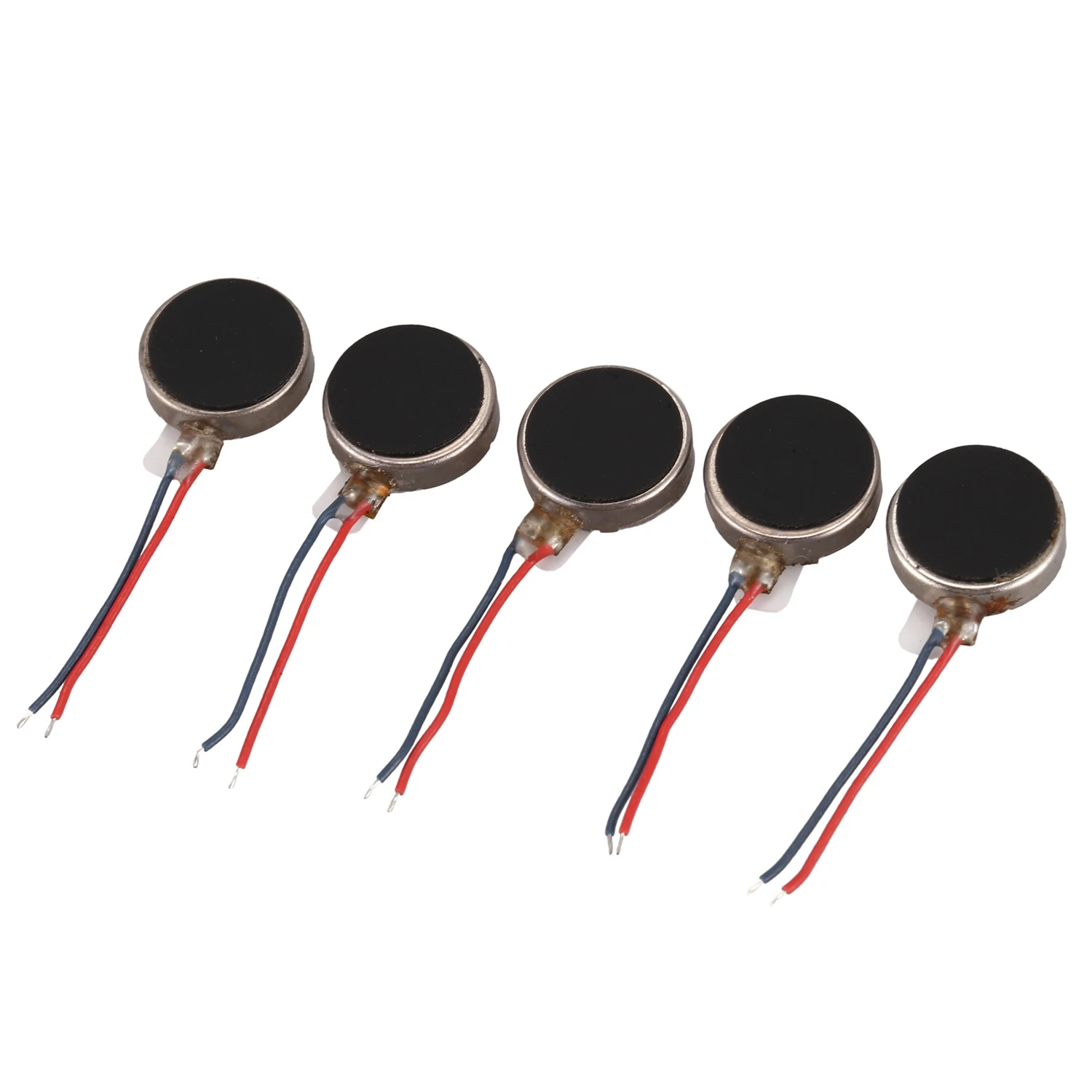 5pcs DC3V/0.1A 1.5V/0.05A 10x2.7mm Coin Mobile Phone Vibration Motor Silver