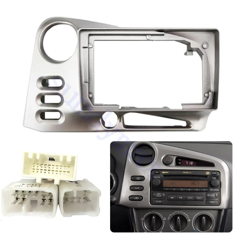 2 Din 9 Inch Car Radio Fascias for Toyota Corolla MAtrix E140 2003-2008 Dashboard Frame Installation DVD Gps Mp5 Player