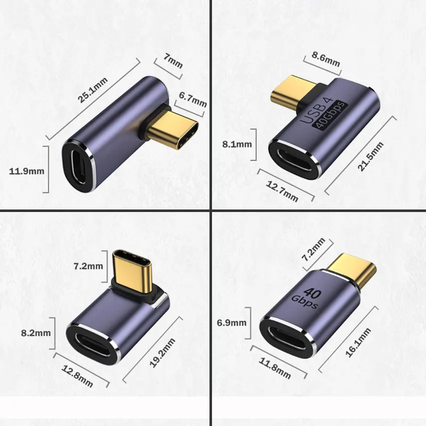 Адаптер Type-C (папа)-Type-C (мама), 40 г