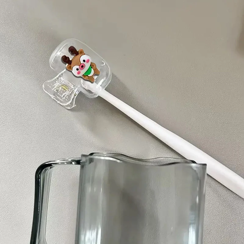 

2/4/6 шт., рождественские чехлы на голову для зубной щетки, дорожная защитная крышка насадки для зубной щетки, портативный зажим для хранения, рождественские чулки, подарки