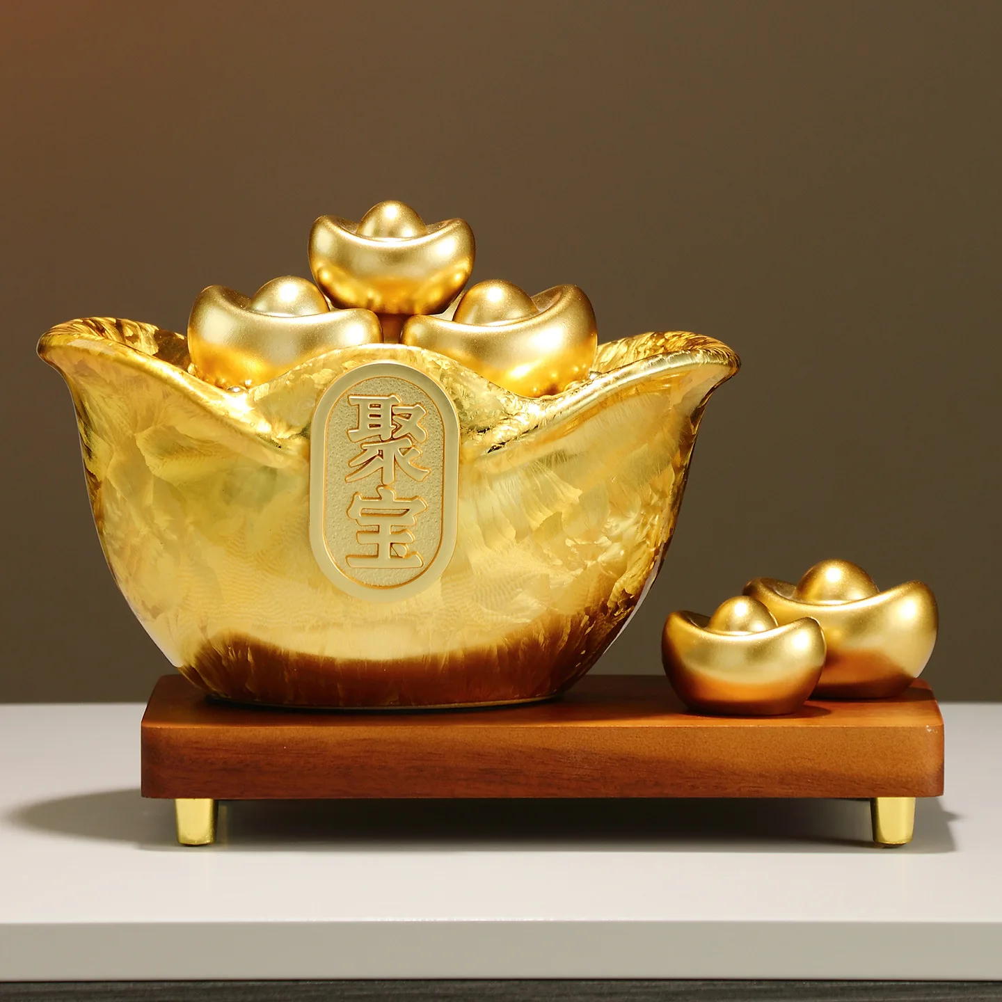 CX ceramic treasure plate ornament, living room wine cabinet office high-end decoration opening gift