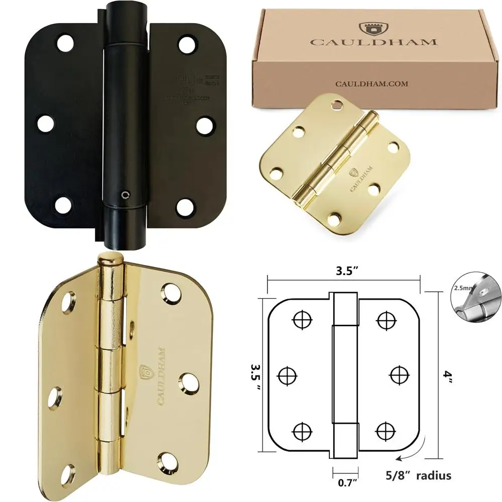 

Сверхмощные подпружиненные самозакрывающиеся петли диаметром 3,5 дюйма с закругленными углами и бронзовой отделкой, натертая маслом, 18 шт.