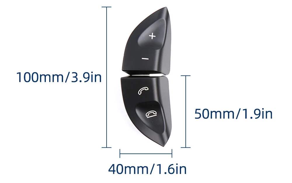 1 Paar Schalterabdeckung für Lenkradsteuerungsknöpfe 2208210679 Lenkradtasten links rechts für Benz S CL-Klasse W220 W215 – Detail 3